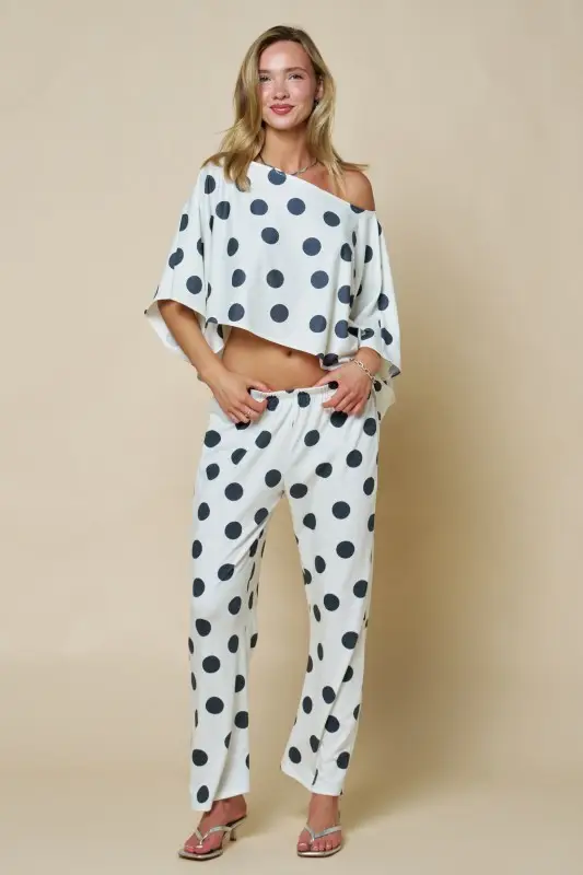 POLKA DOTS WHITE SET