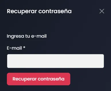 En tu bandeja de correo recibirás un enlace para restablecer la contraseña de tu cuenta en MGPanel. (Si no se visualiza allí, por favor revisar en SPAM o PROMOCIONES) *