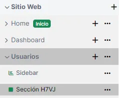 Recorriendo páginas y secciones con el navegador lateral