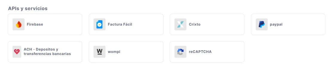 Ejemplos de APIs y servicios disponibles