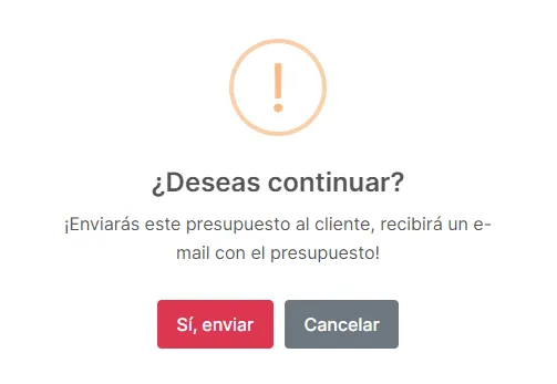 Botón “Guardar y enviar” + confirmación