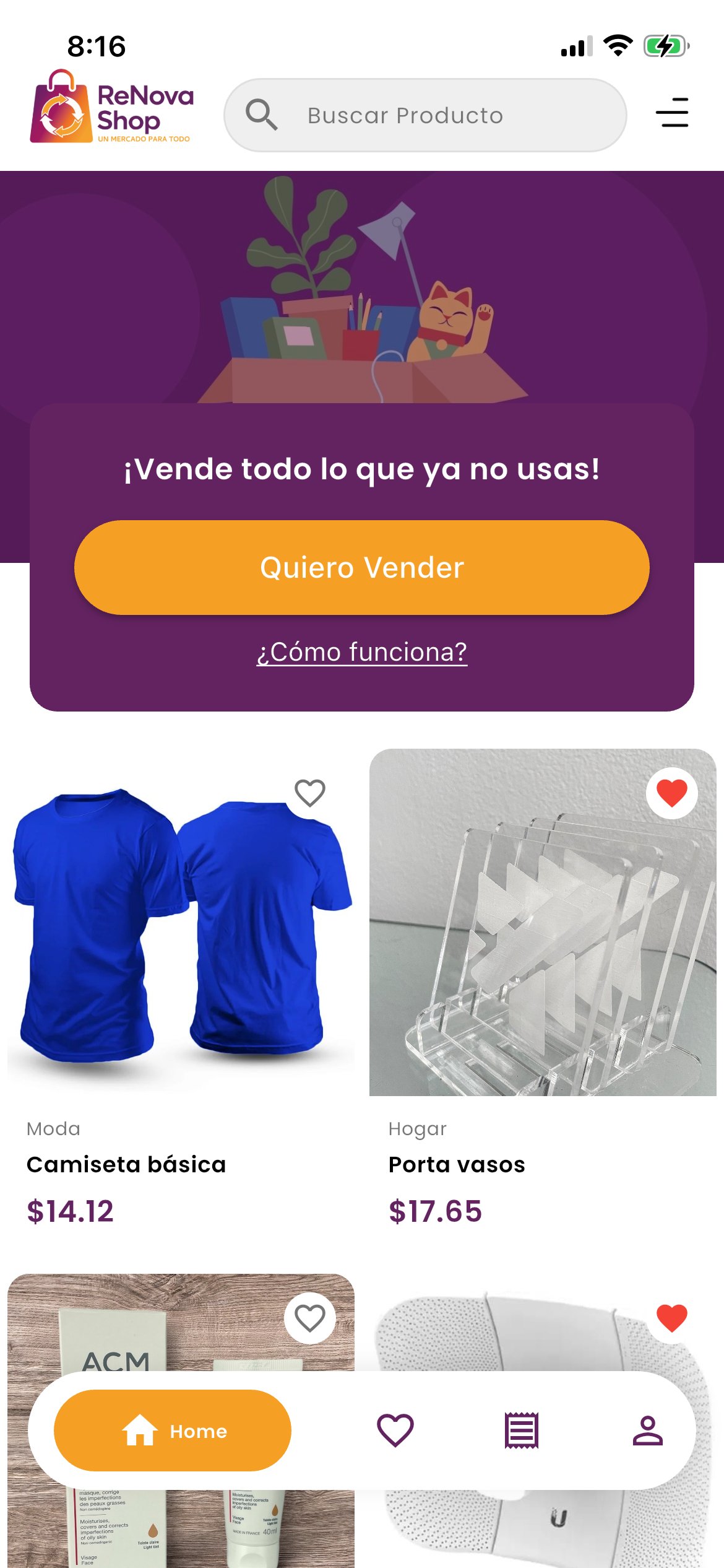 Captura de ReNova Shop